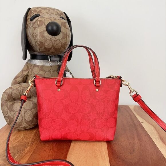 NWT Coach Mini Gallery Crossbody In Signature Canvas - Picture 5 of 8